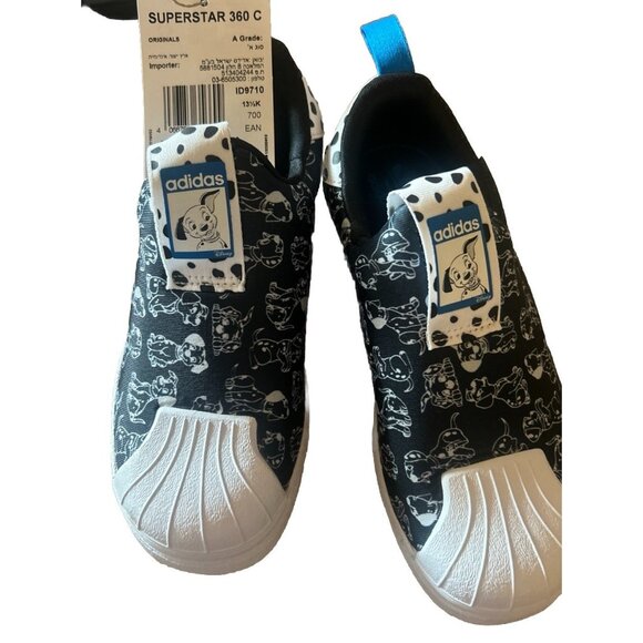 adidas Originals x Disney Superstar 360 I 101 Dalmatians Size 1 Toddler NEW! - Picture 10 of 12